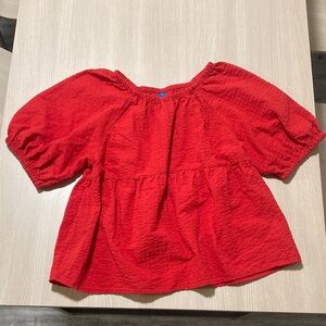 Old Navy Vibrant Red Blouse